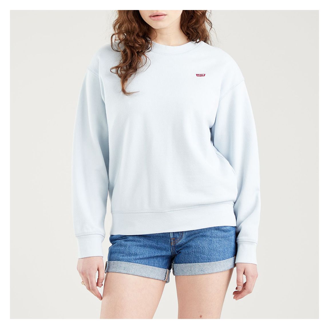 Pale Blue Cotton Sweatshirt main product photo