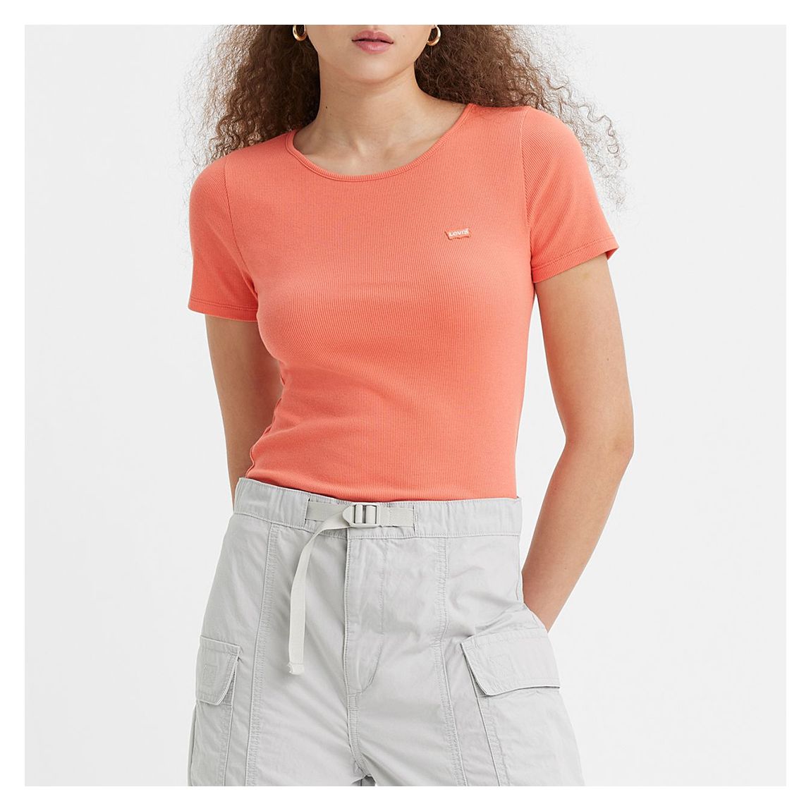 Orange Cotton Blend T-Shirt main product photo