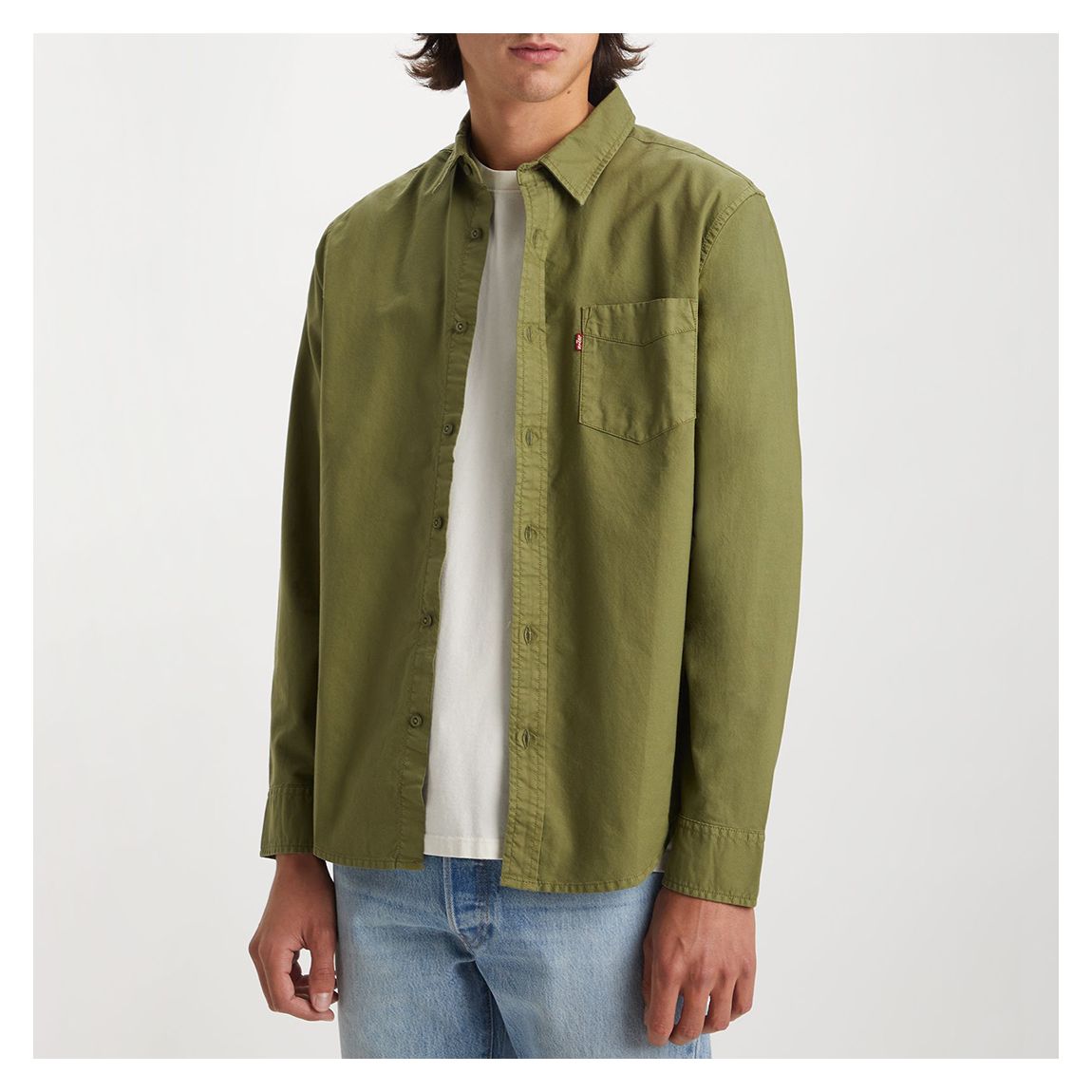 Khaki Sunset Standard Cotton Shirt main product photo