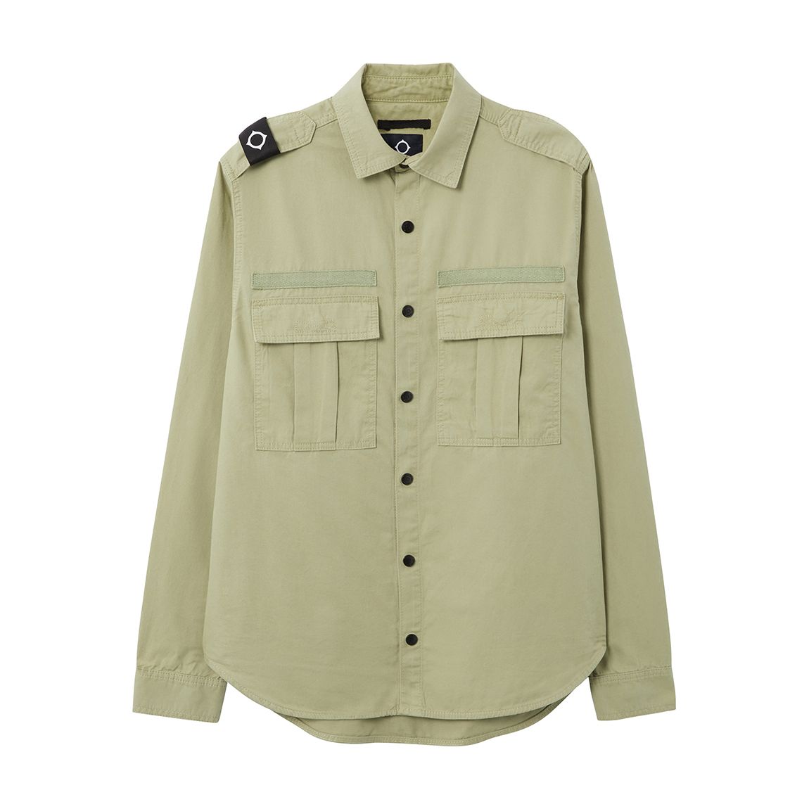 Sand Button Down Cotton Overshirt main product photo