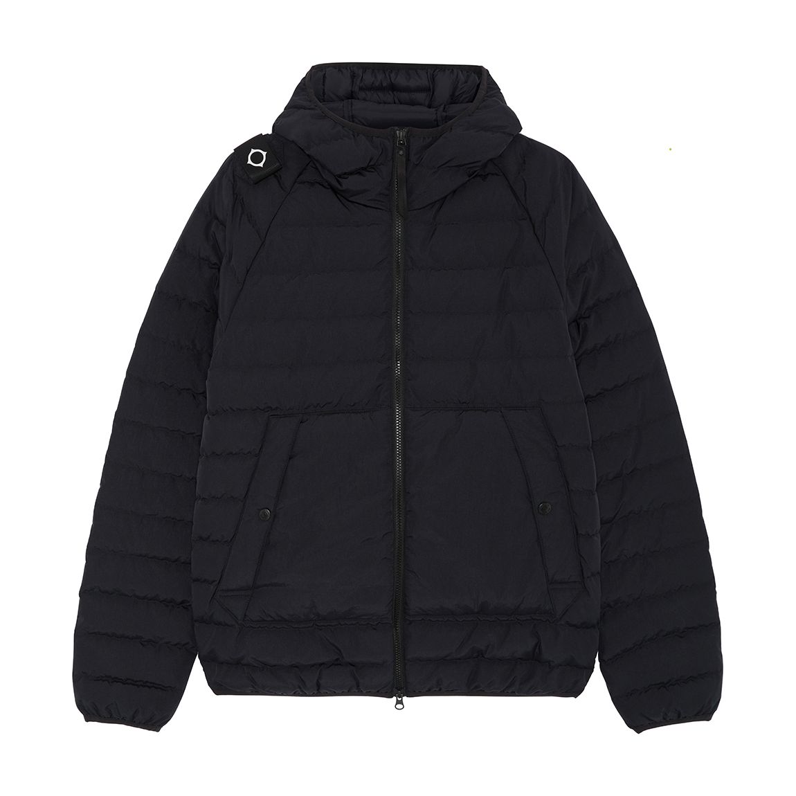Black Hooded Quilted Coat main product photo