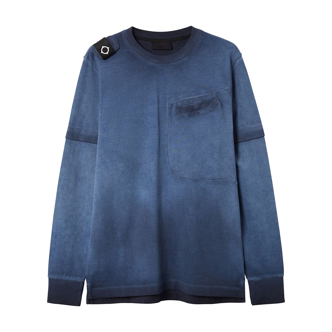 Blue Tie Dye Oversized Cotton Top main product photo