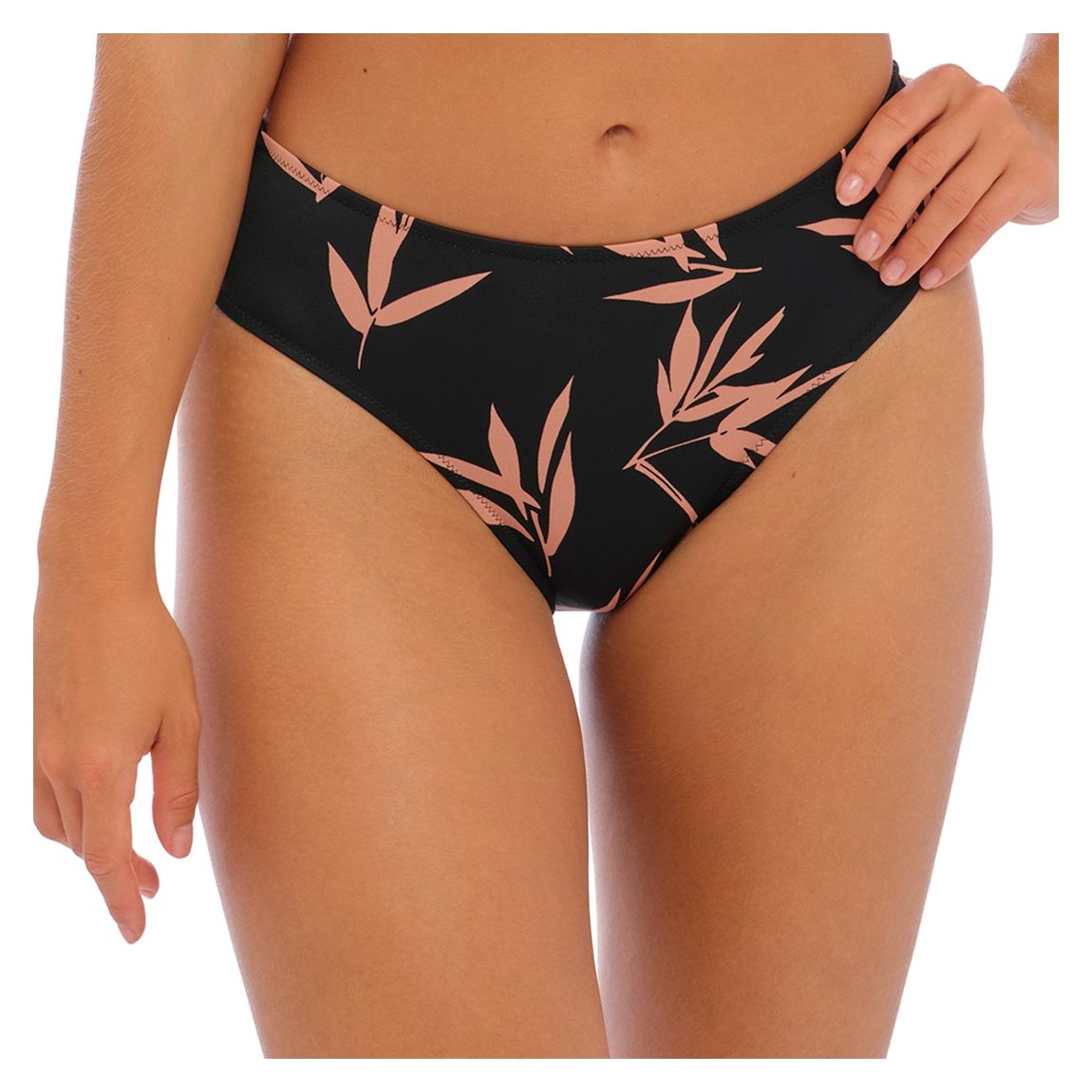 Black Luna Bay Mid Rise Bikini Brief main product photo