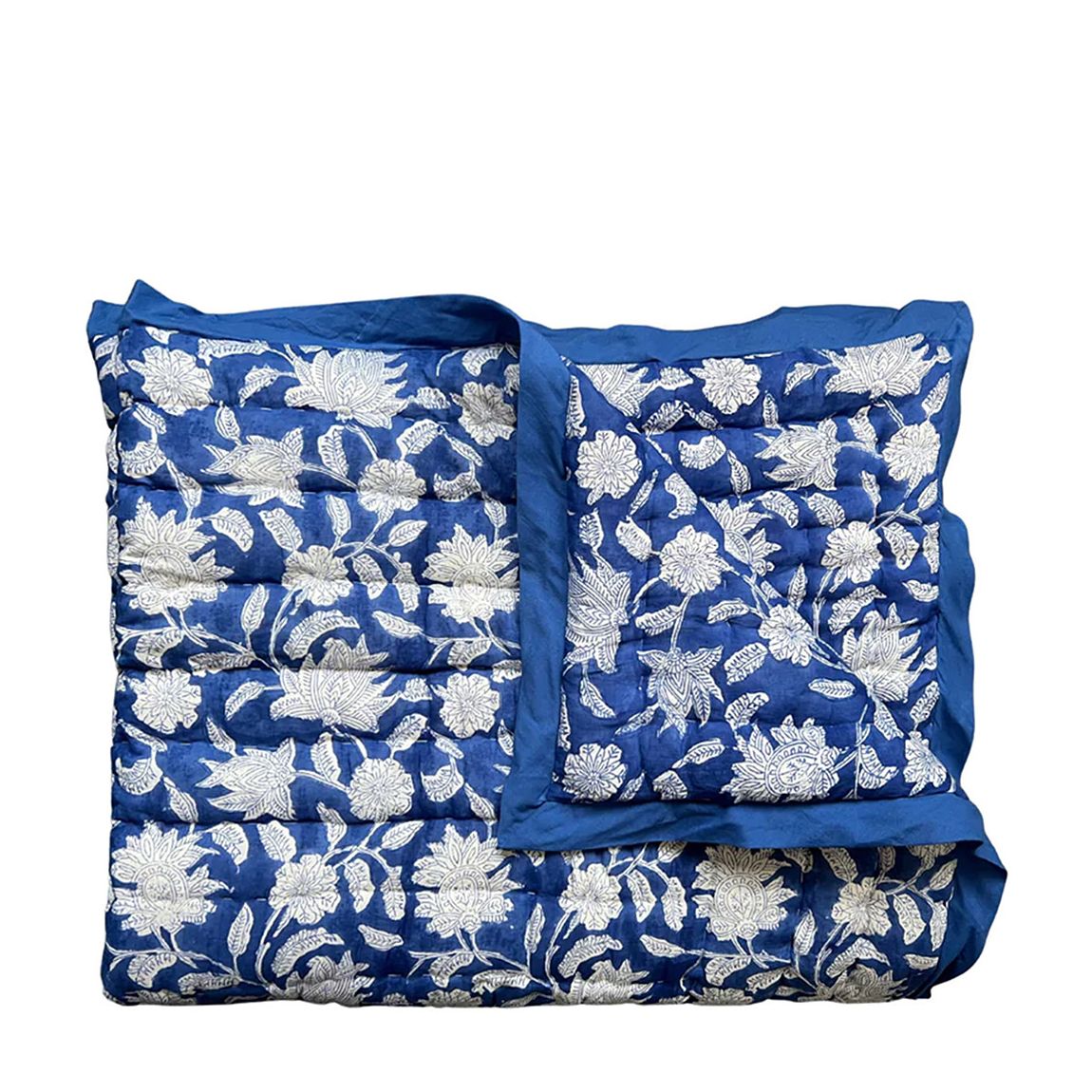 Sapphire Champaca Quilted Throw main product photo