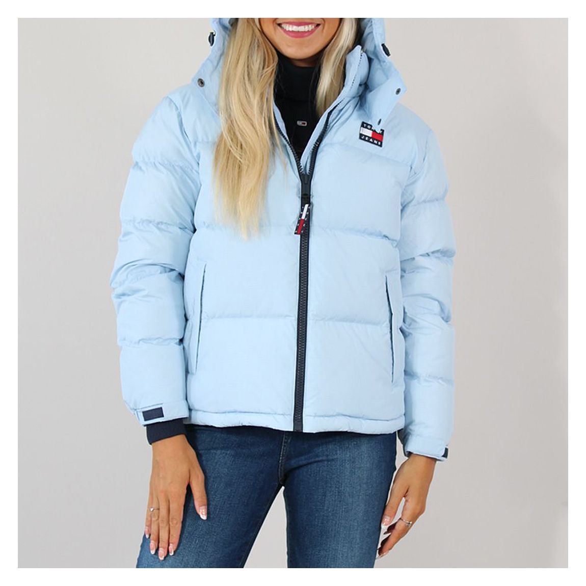 Pale Blue Puffer Coat main product photo