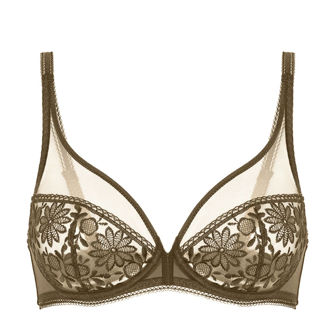 Green Amazone Plunge Full Cup Bra main product photo