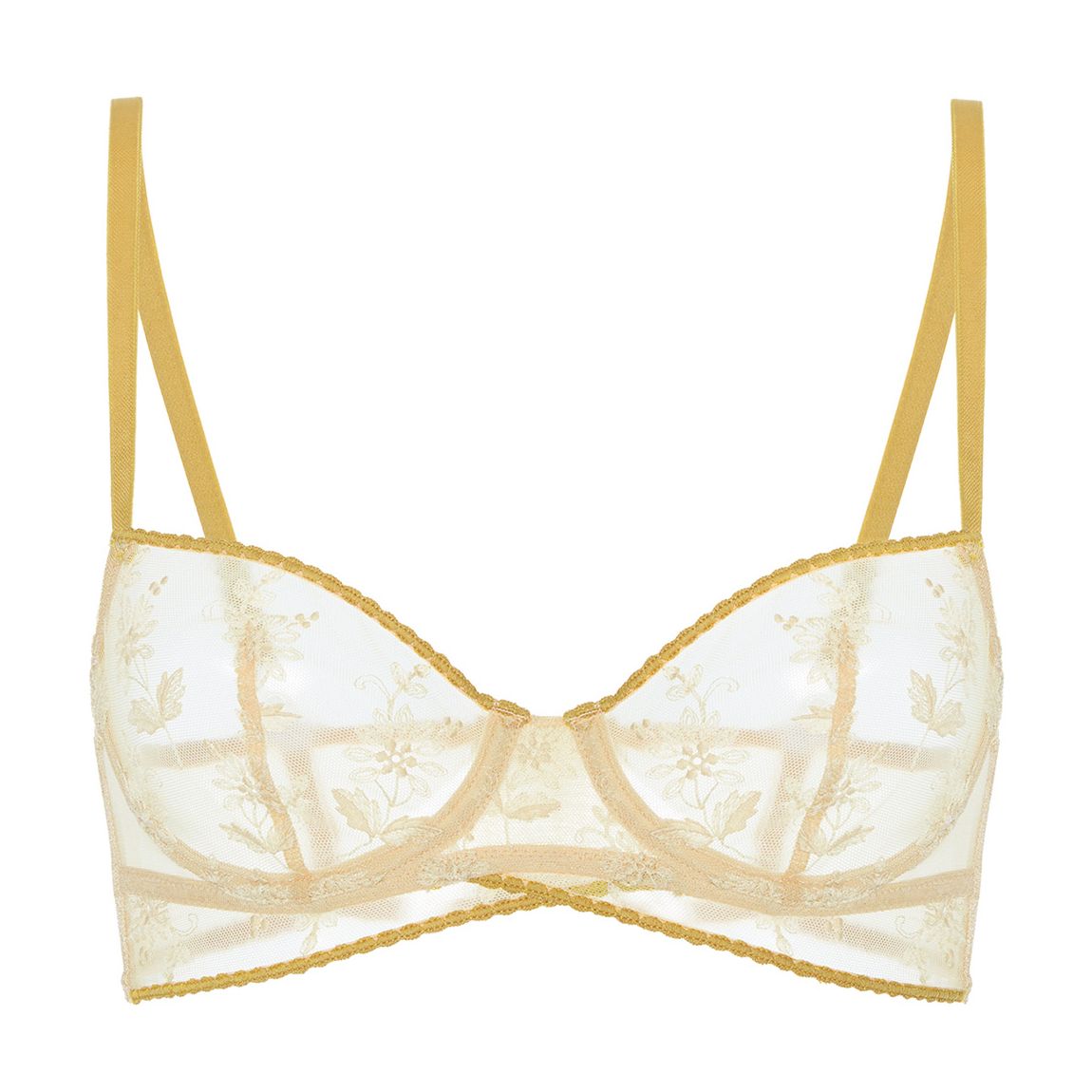 Yellow Adele Half Cup Bra main product photo