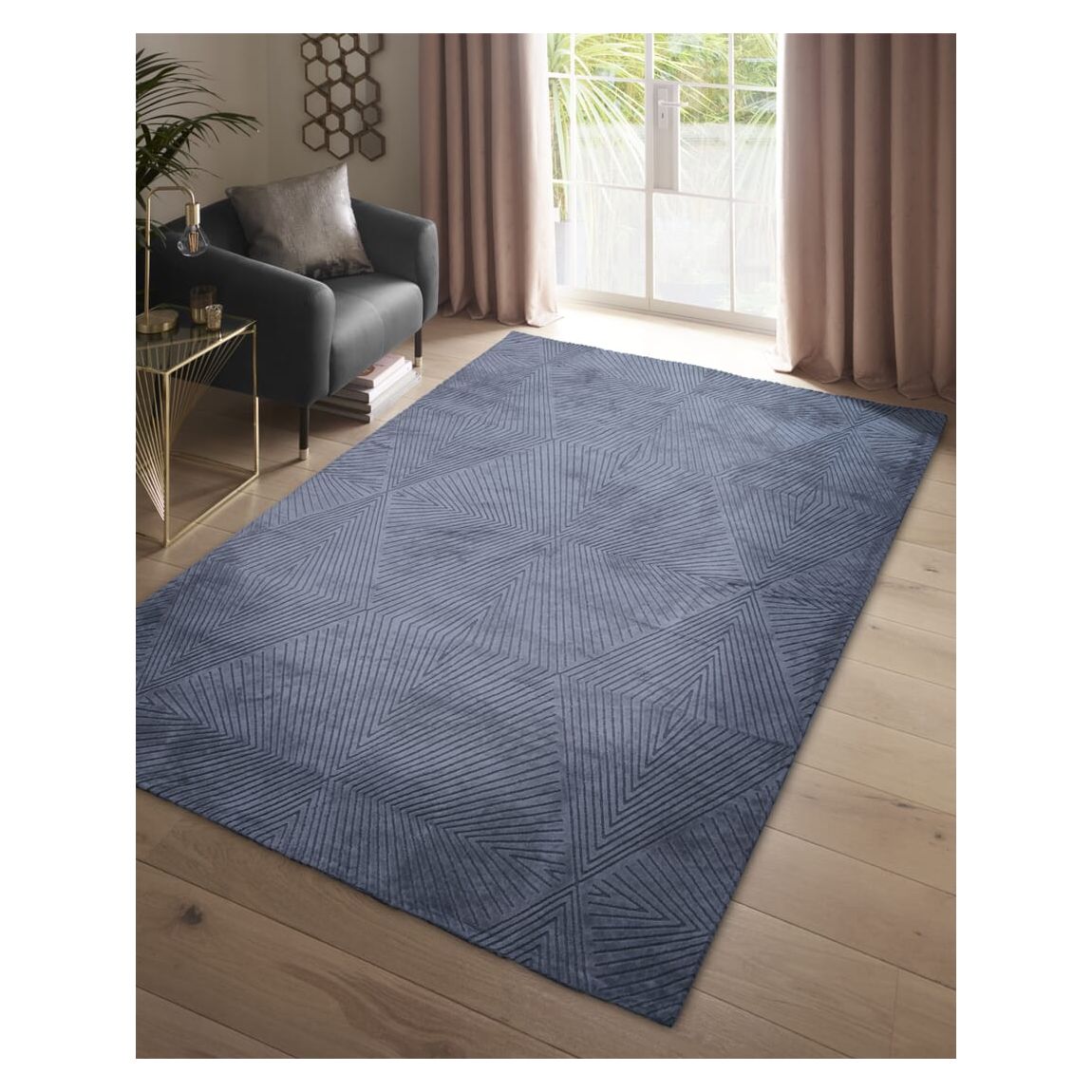 Clarke & Clarke Blaize Twilight Rug 200x290cm main product photo