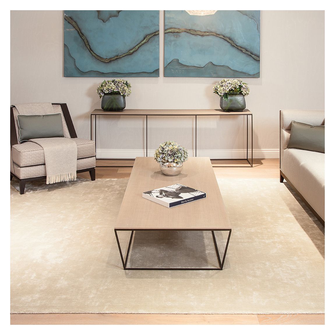 Chrome 240x340cm Rug Bone main product photo