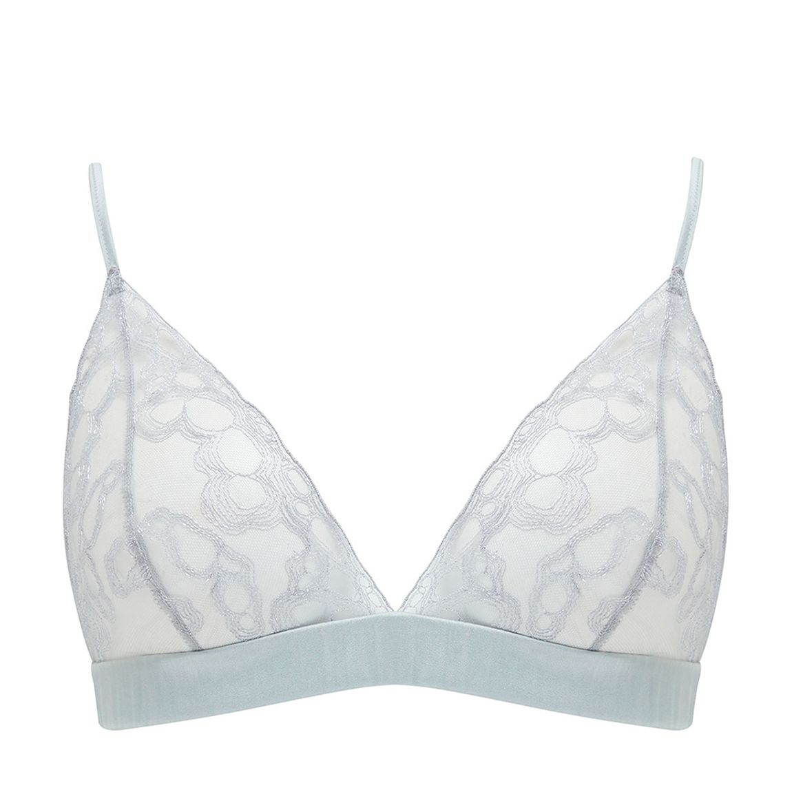 Light Blue Sigrid Boudoir Bra main product photo