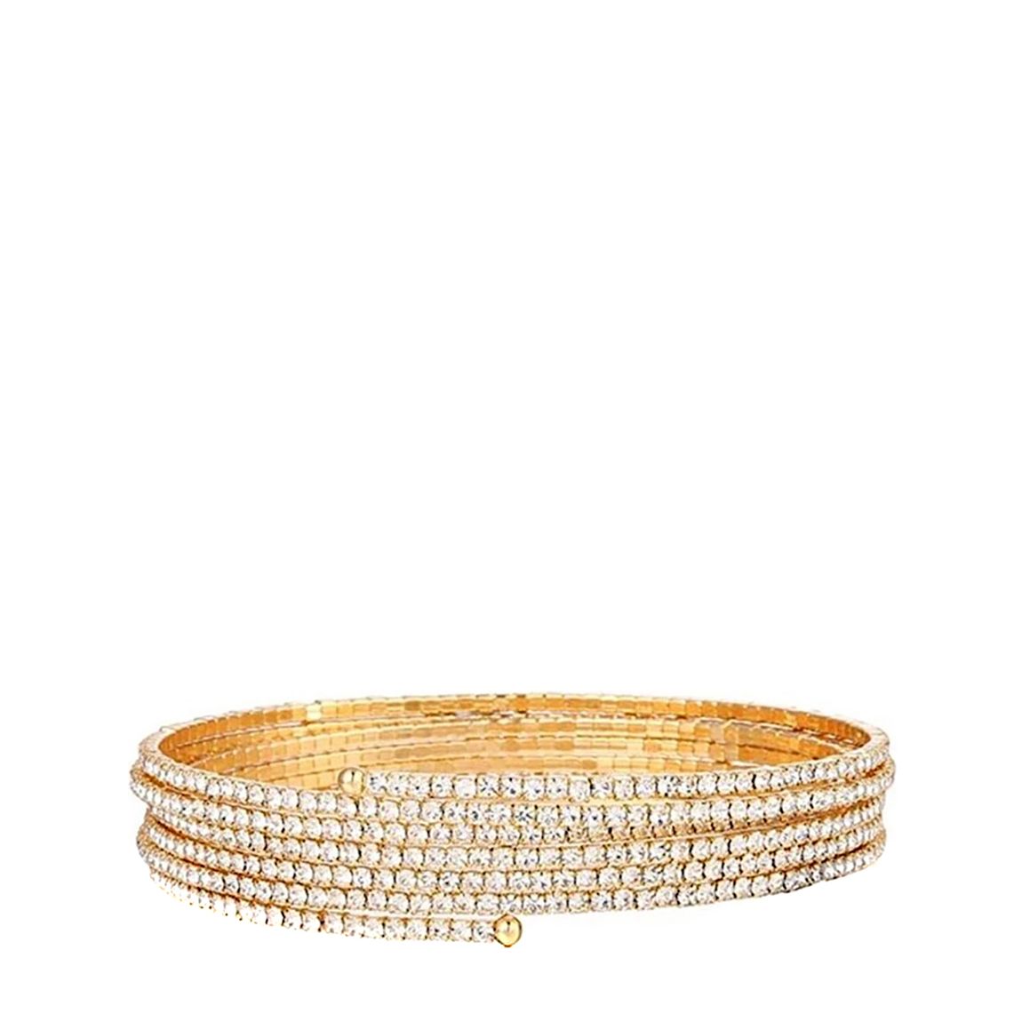Women's 18K Gold Embellished Wrap Cuff Bracelet main product photo