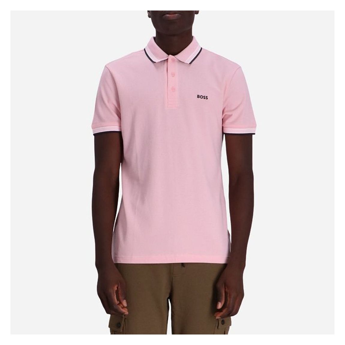 Pale Pink Cotton Polo Shirt main product photo
