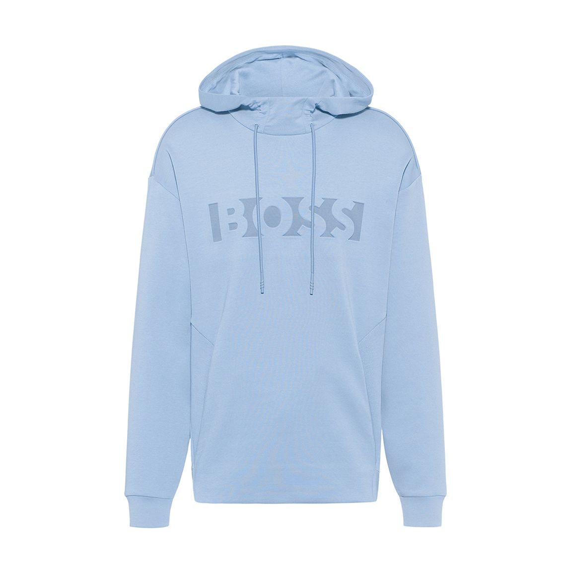 Pale Blue Cotton Blend Hoodie main product photo