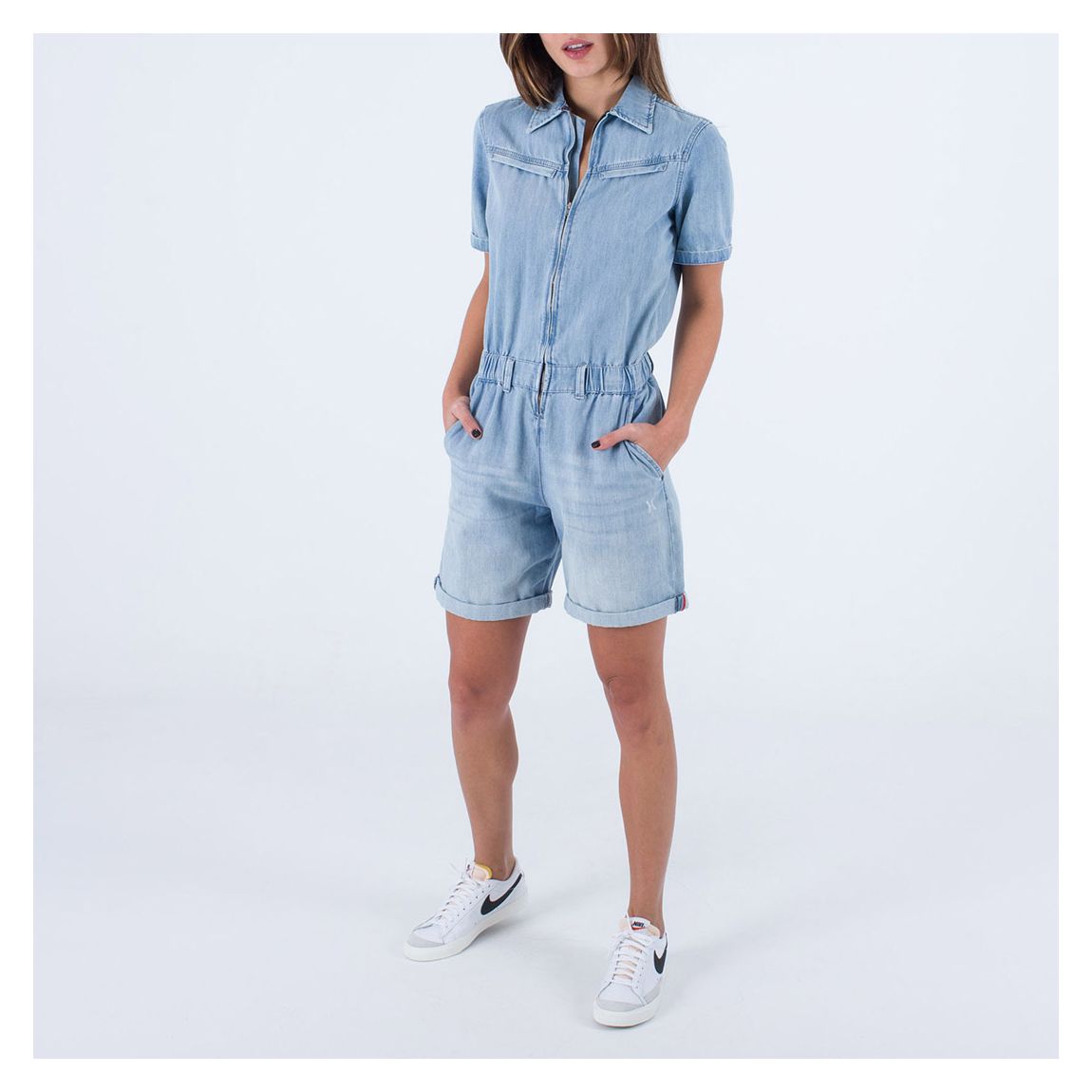 Blue Oceancare Cotton Jumpsuit main product photo