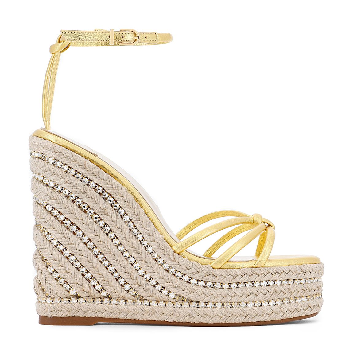 Gold Alina Espadrille Crystal main product photo