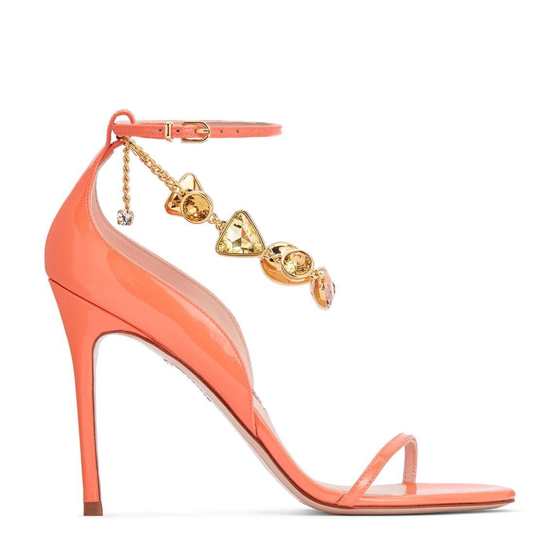 Orange Patent Bijou Sandal main product photo