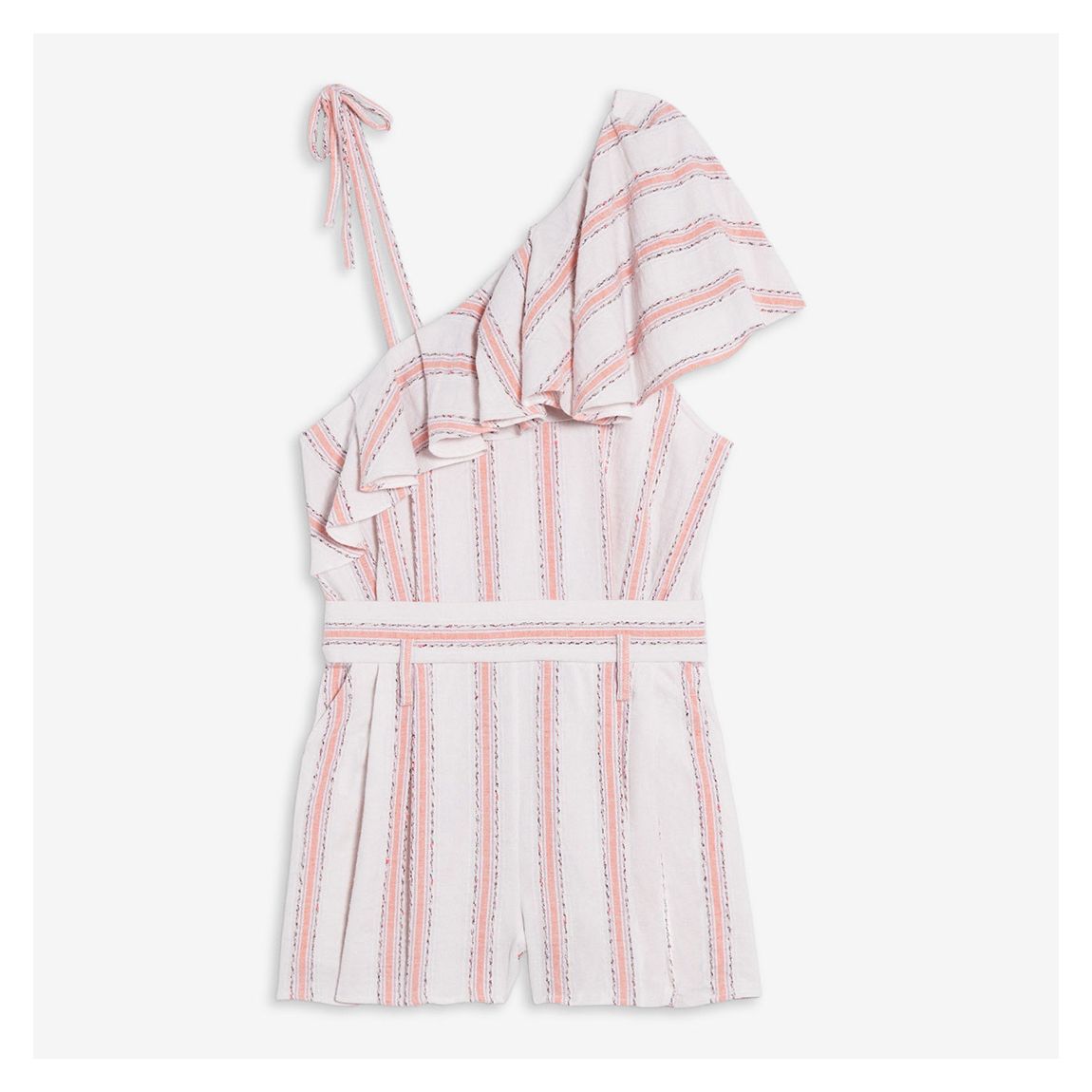 Pink and White Stripe Playsuit main product photo