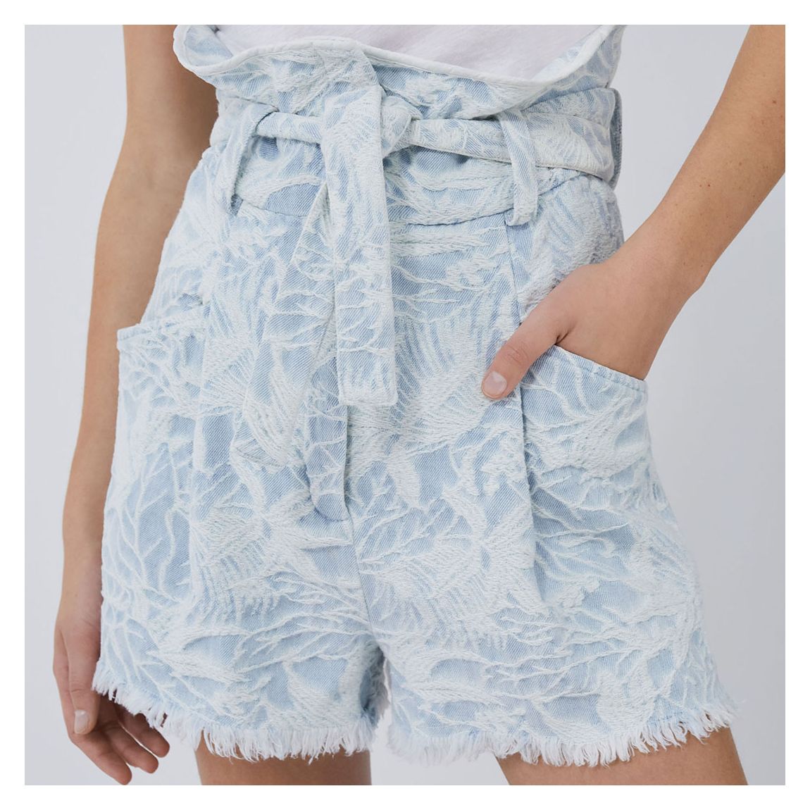 Light Blue Printed Short main product photo