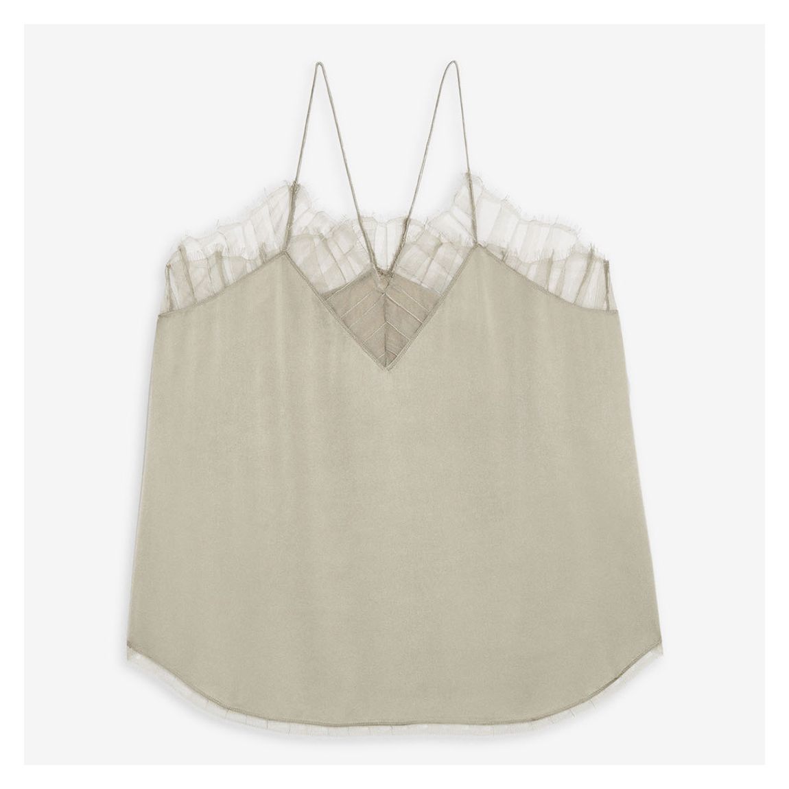 Light Green Strappy Lace Top main product photo