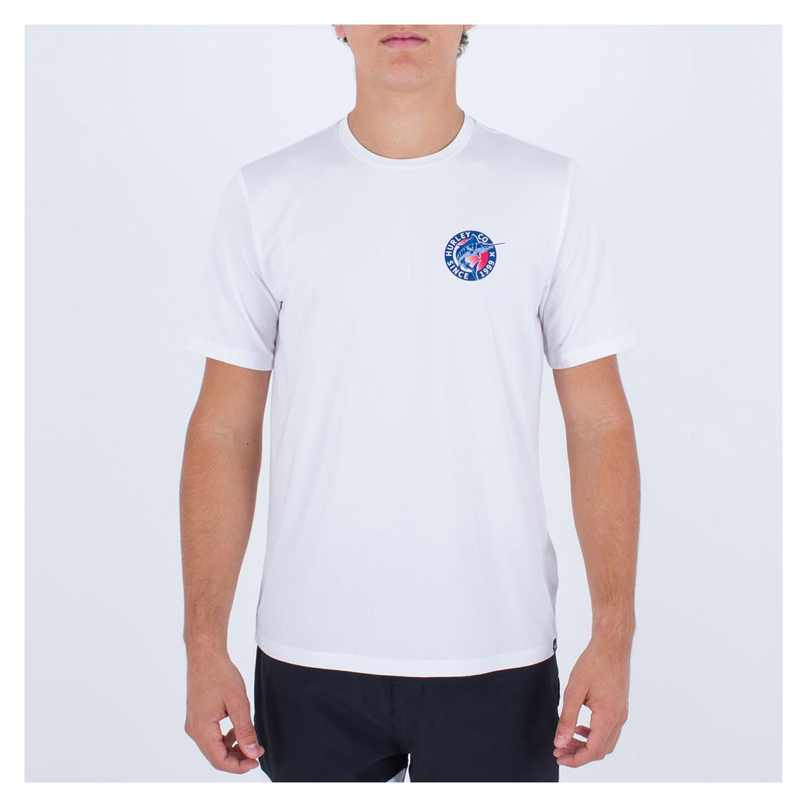 White Cotton Hybrid T-Shirt main product photo