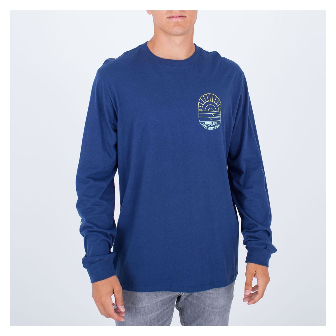 Blue Clean Lines Cotton T-Shirt main product photo