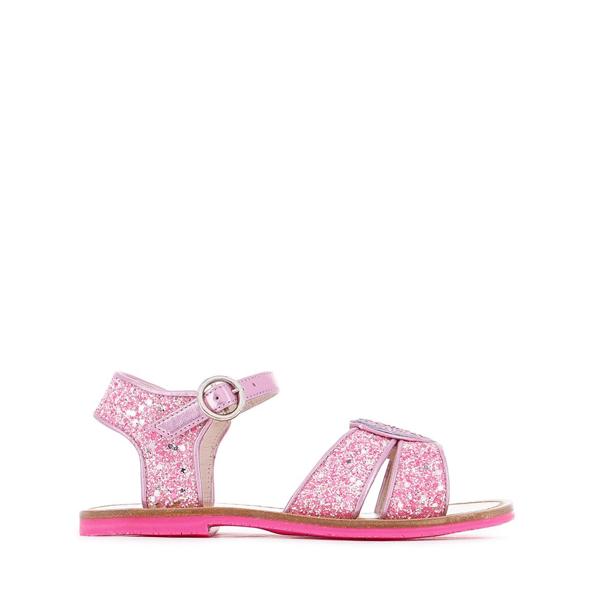 Junior Pink Glitter Amora Sandal main product photo