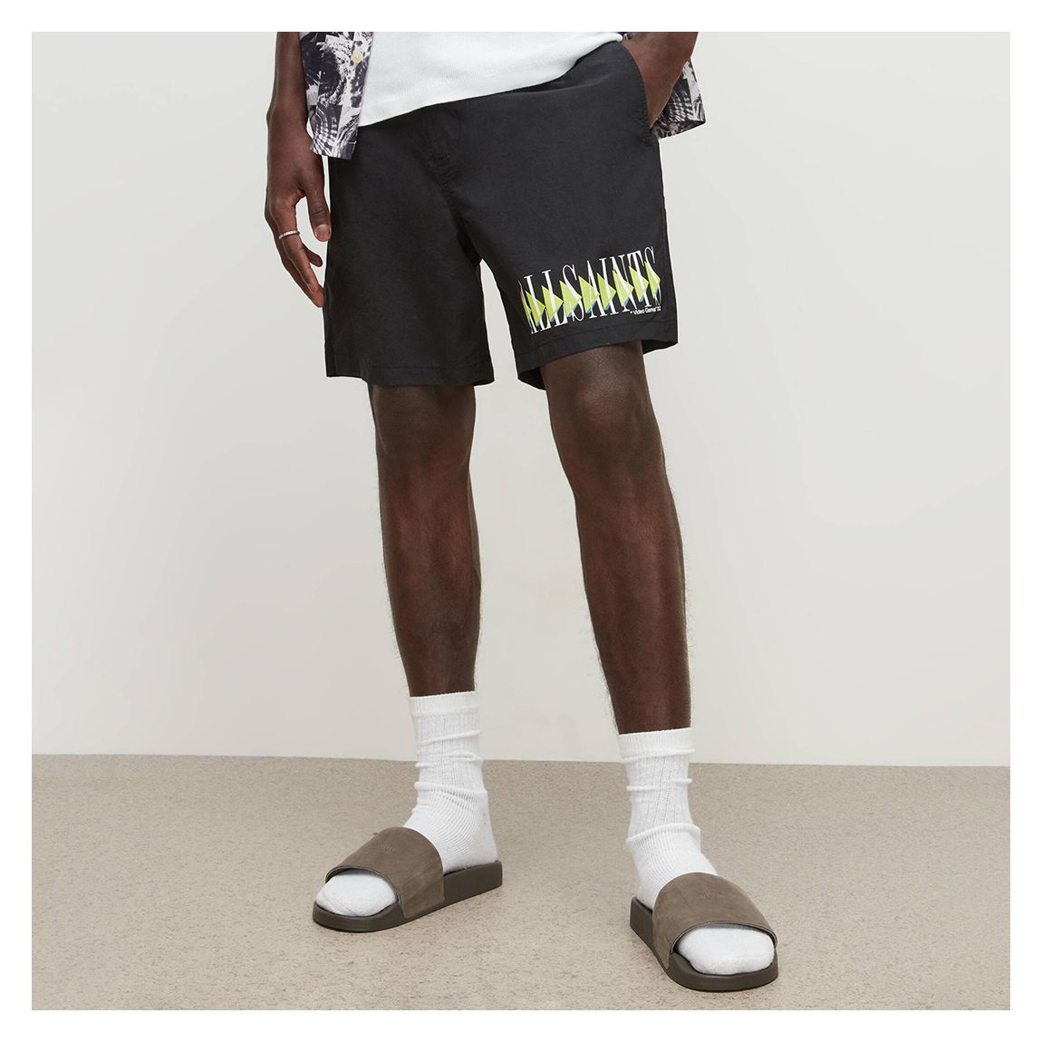 Black Momentum Swimming Shorts main product photo
