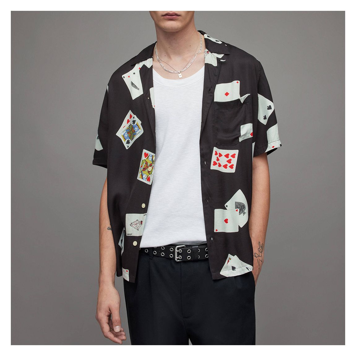Black Holdem Short Sleeve Shirt main product photo