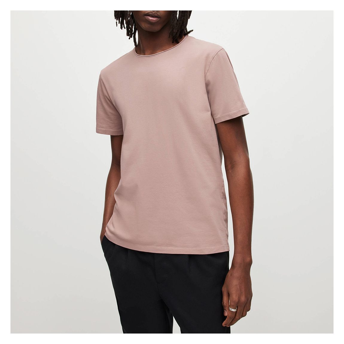 Pink Bodega Crew Neck Cotton T-Shirt main product photo