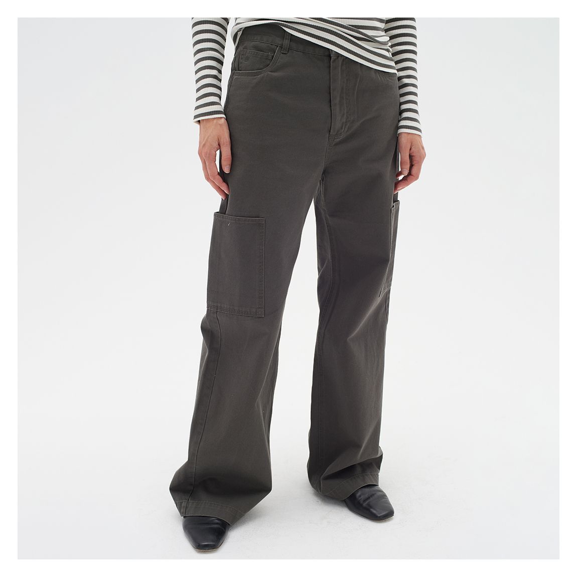 Charcoal Rif Cotton Trousers main product photo