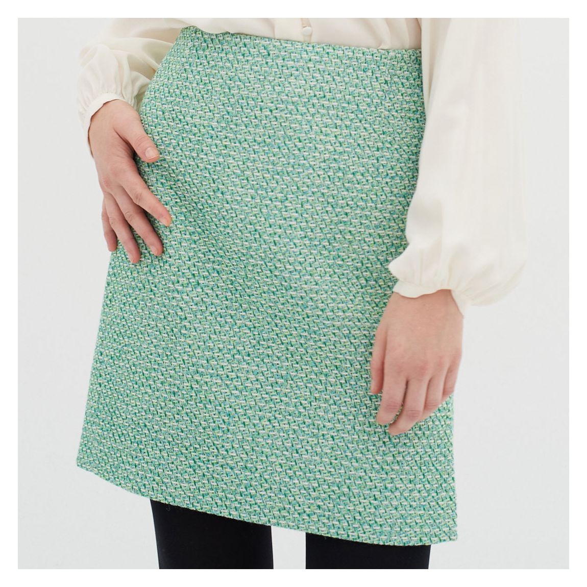 Green Titan Cotton Blend Skirt main product photo