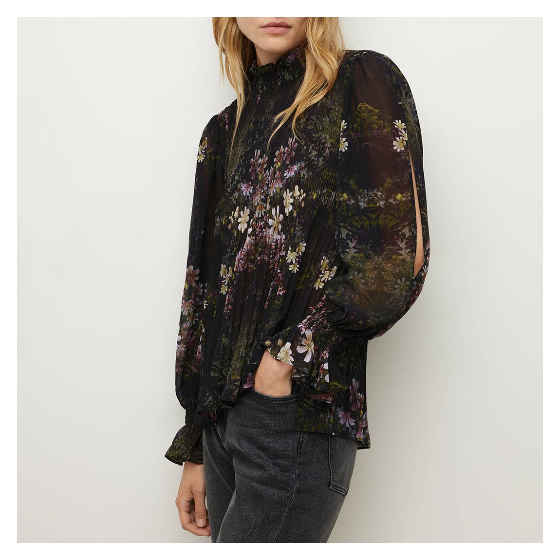 Black Cora Ophelia Blouse main product photo