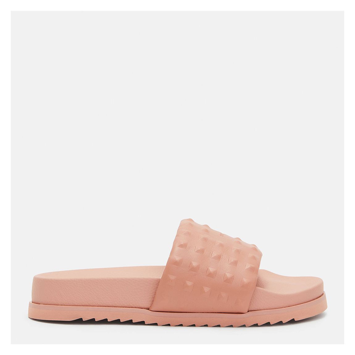 Pink Shay Leather Sliders main product photo