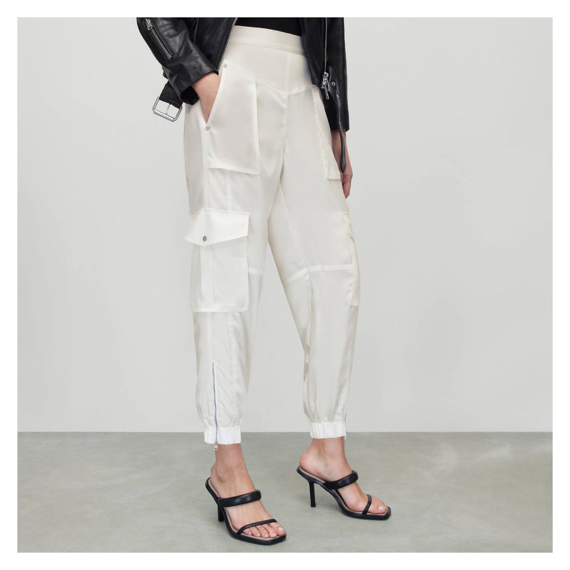 White Astarte Cargo Trousers main product photo