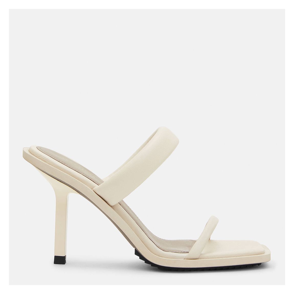 White Ava Leather Heels main product photo