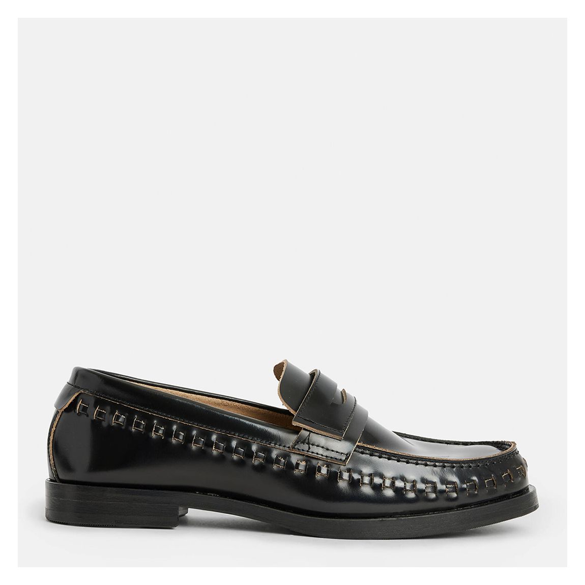Black Sofie Leather Loafers main product photo