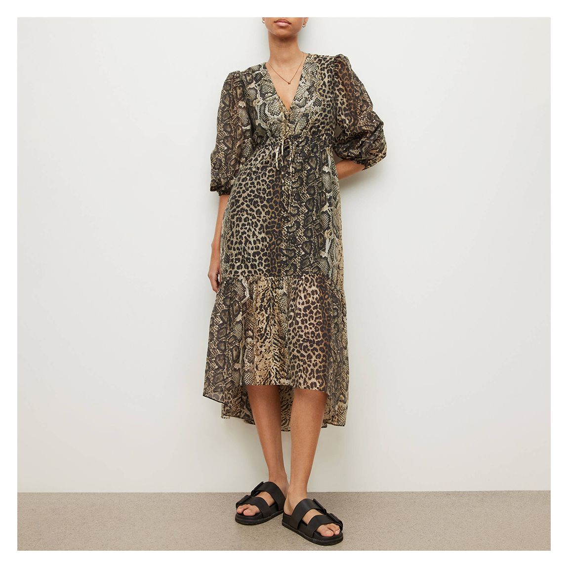 Brown Rosia Noche Dress main product photo