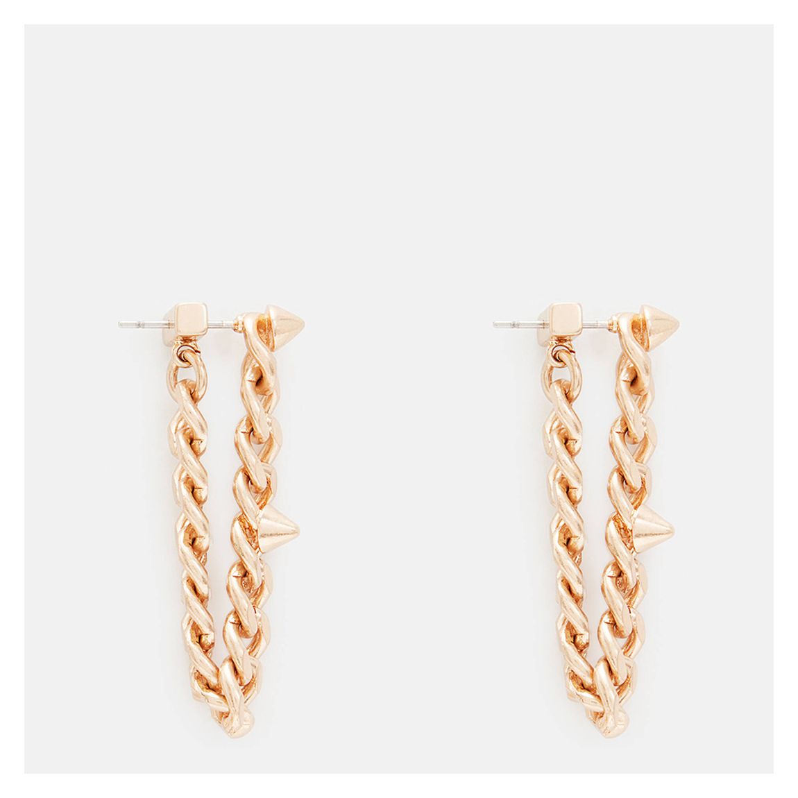 Warm Brass Kyrie Stud Earrings main product photo