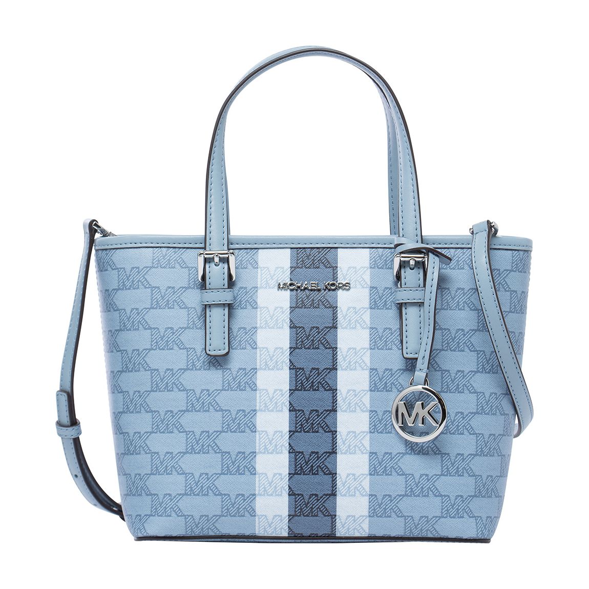 Pale Blue Jet Set Travel XS Convertible Tote main product photo