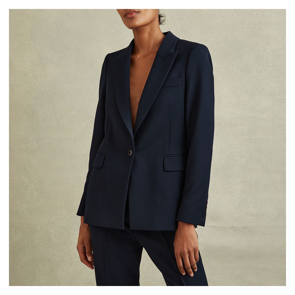 Navy Gabi Single Breasted Blazer main product photo