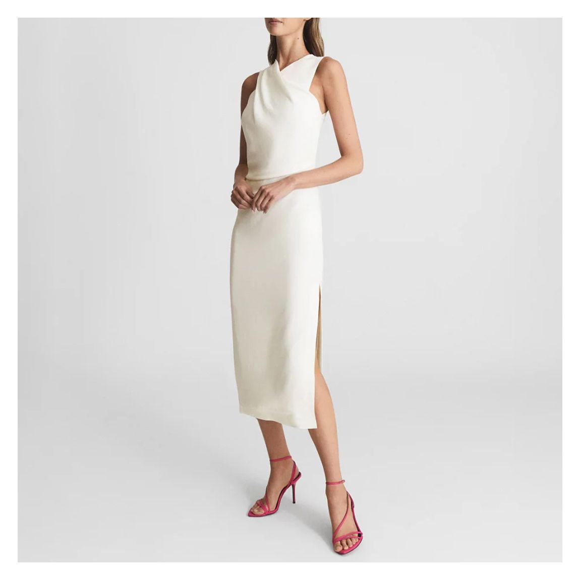 Ivory Imogen Sleeveless Midi Dress main product photo