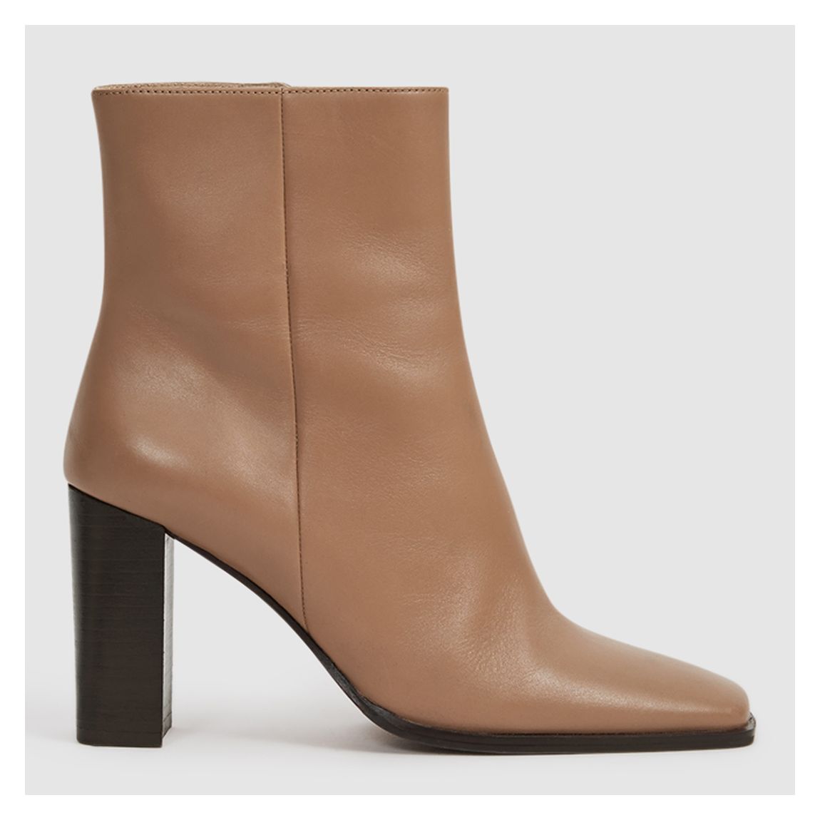 Camel Casey Leather Heeled Boots main product photo