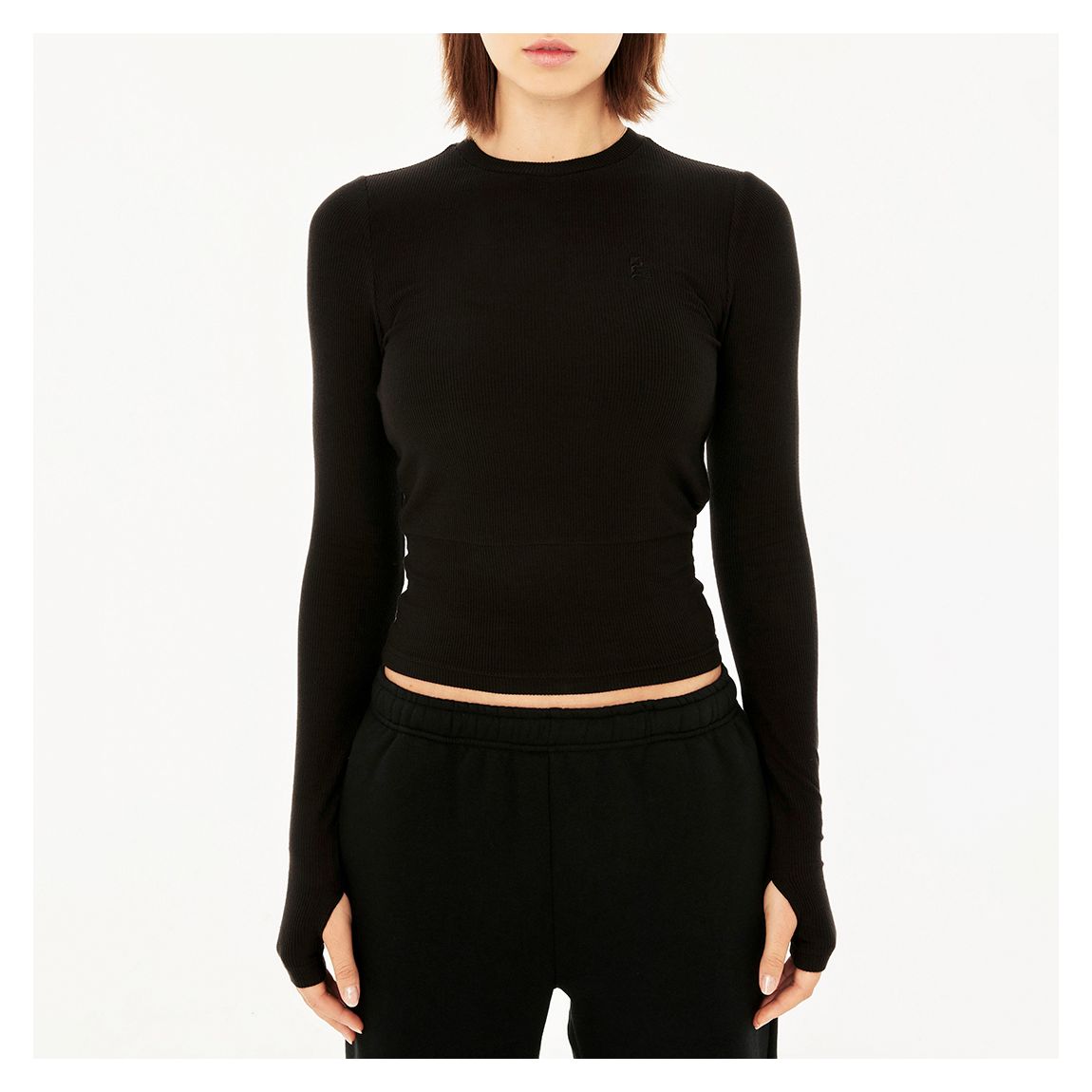 Black Free Play Rib T-Shirt main product photo