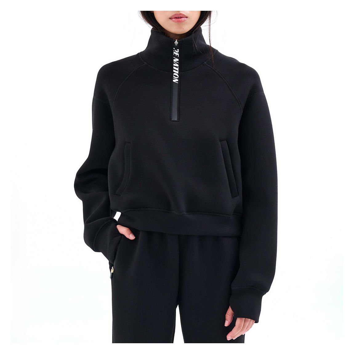 Black Pressback Sweater main product photo