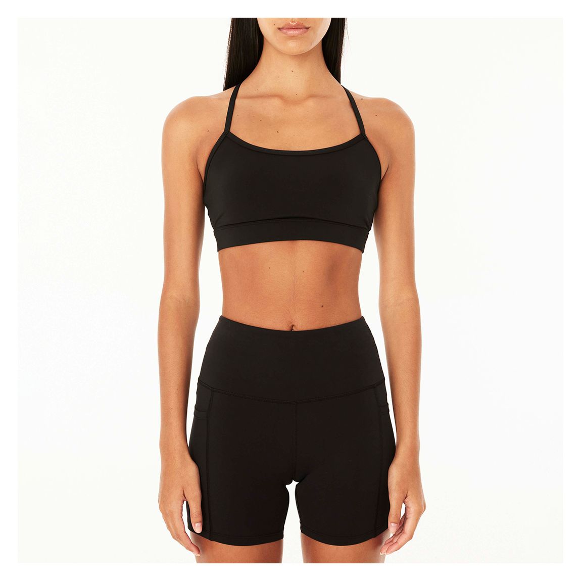 Black Reform Sports Bra main product photo
