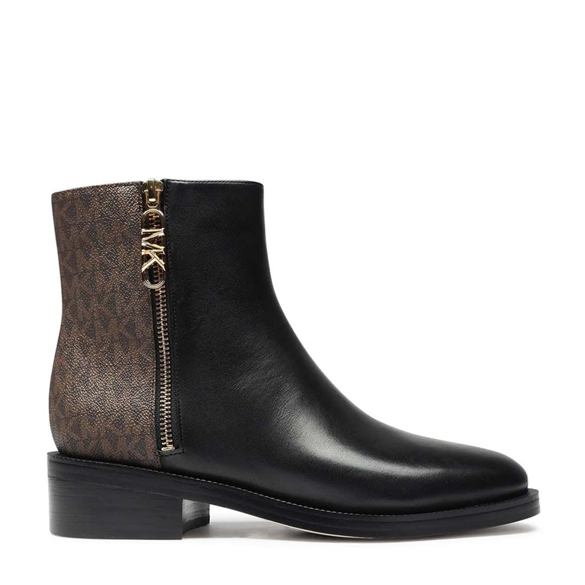 Black/Brown Regan Flat Ankle Boots main product photo