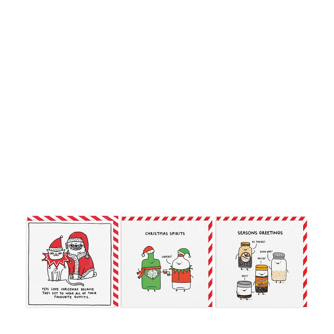 Pack of 18 Christmas Spirit Christmas Cards main product photo