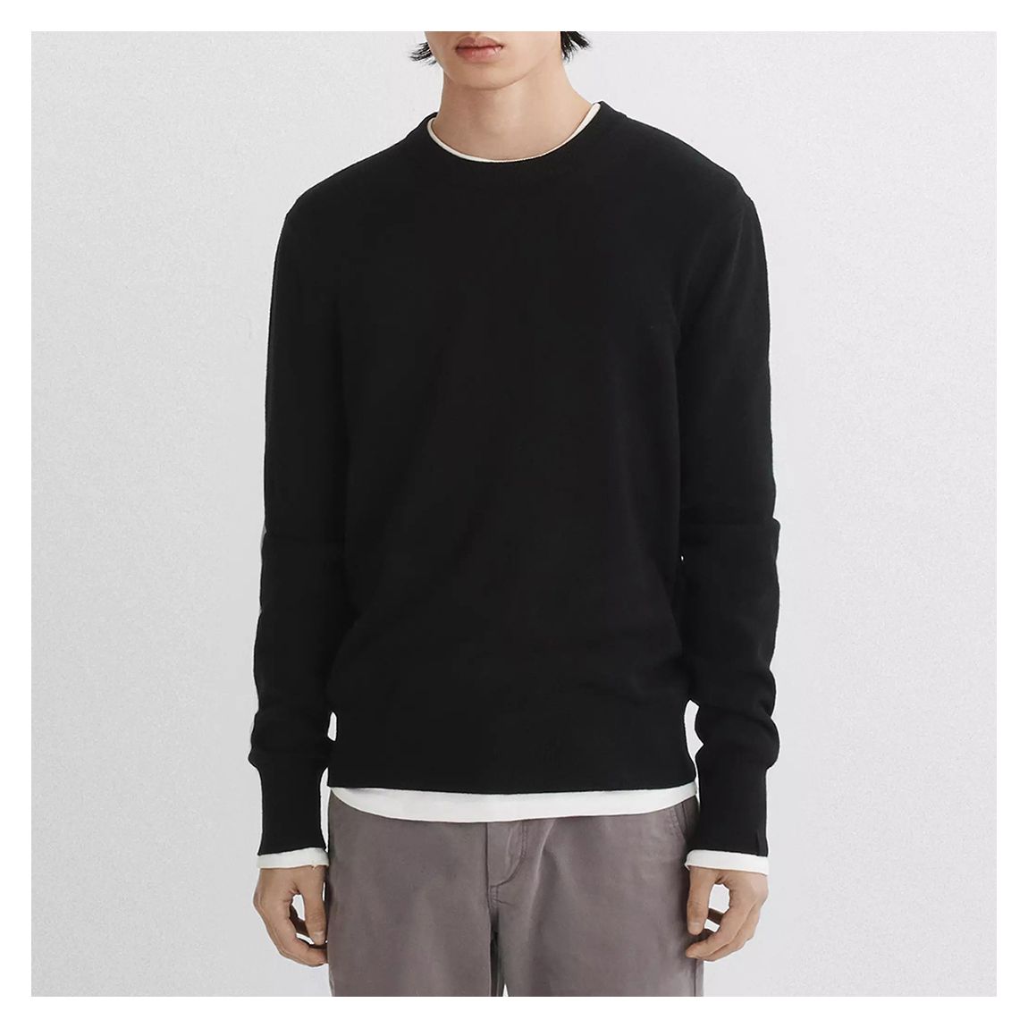 Black Lightweight Harding Cashmere Jumper main product photo