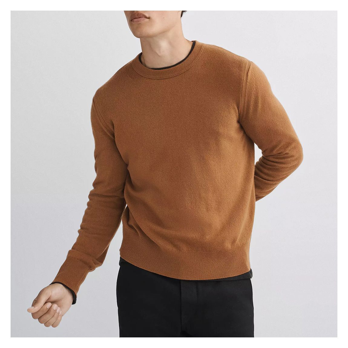 Brown Lightweight Harding Cashmere Jumper main product photo