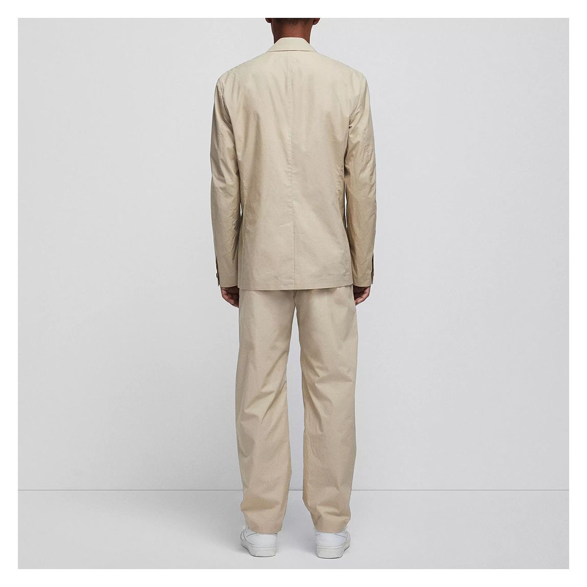 Beige Shift Paper Cotton Trousers main product photo